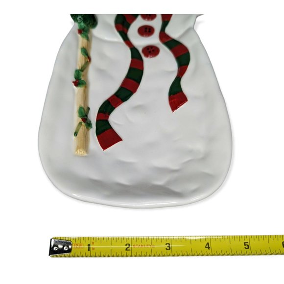 Fitz & Floyd Essentials Snack Therapy Snowman Plate - Picture 7 of 9